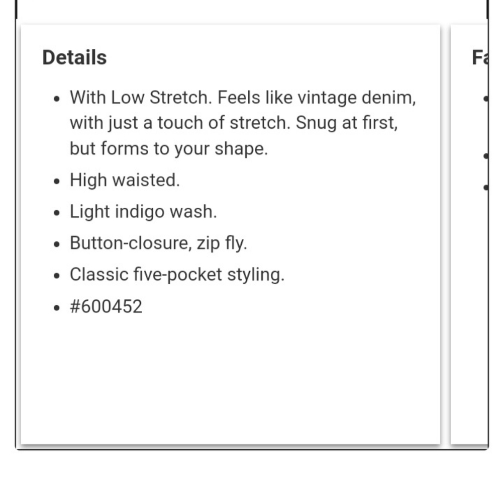 ⛔️Sold⛔️🆕️GAP Sky High Straight Leg Jeans with Washwell, Size 28/6 - Picture 15 of 16